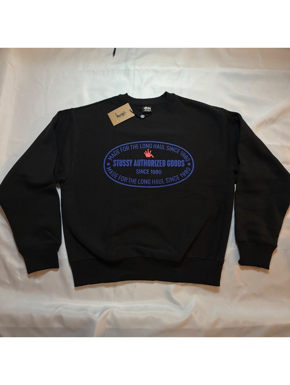 Stussy Authorized Goods Crewneck Black Medium NWT
